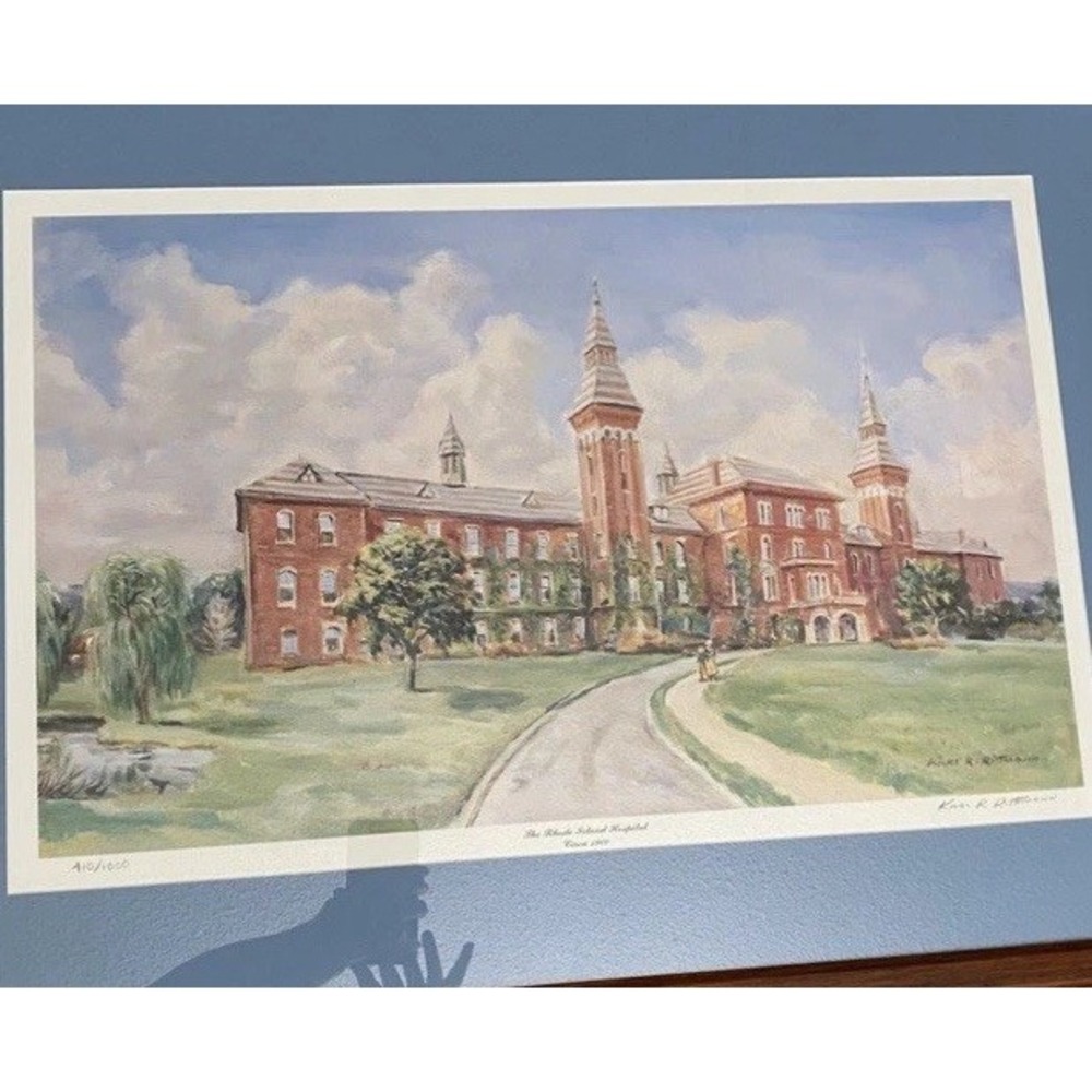 Karl R. Rittmann Limited Edition Print Historic Rhode IslandHospital 410/1000